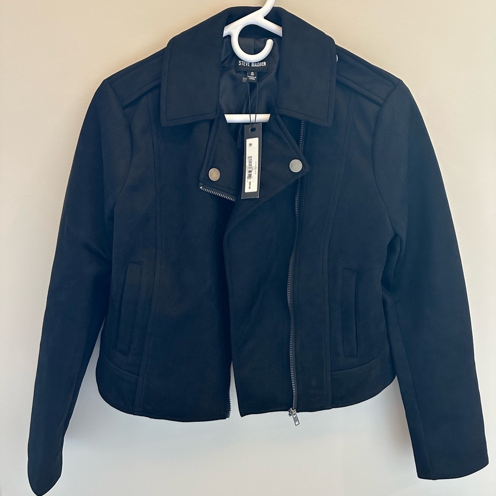 Black Faux Suede Jacket